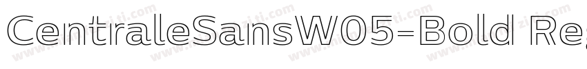 CentraleSansW05-Bold Regular字体转换